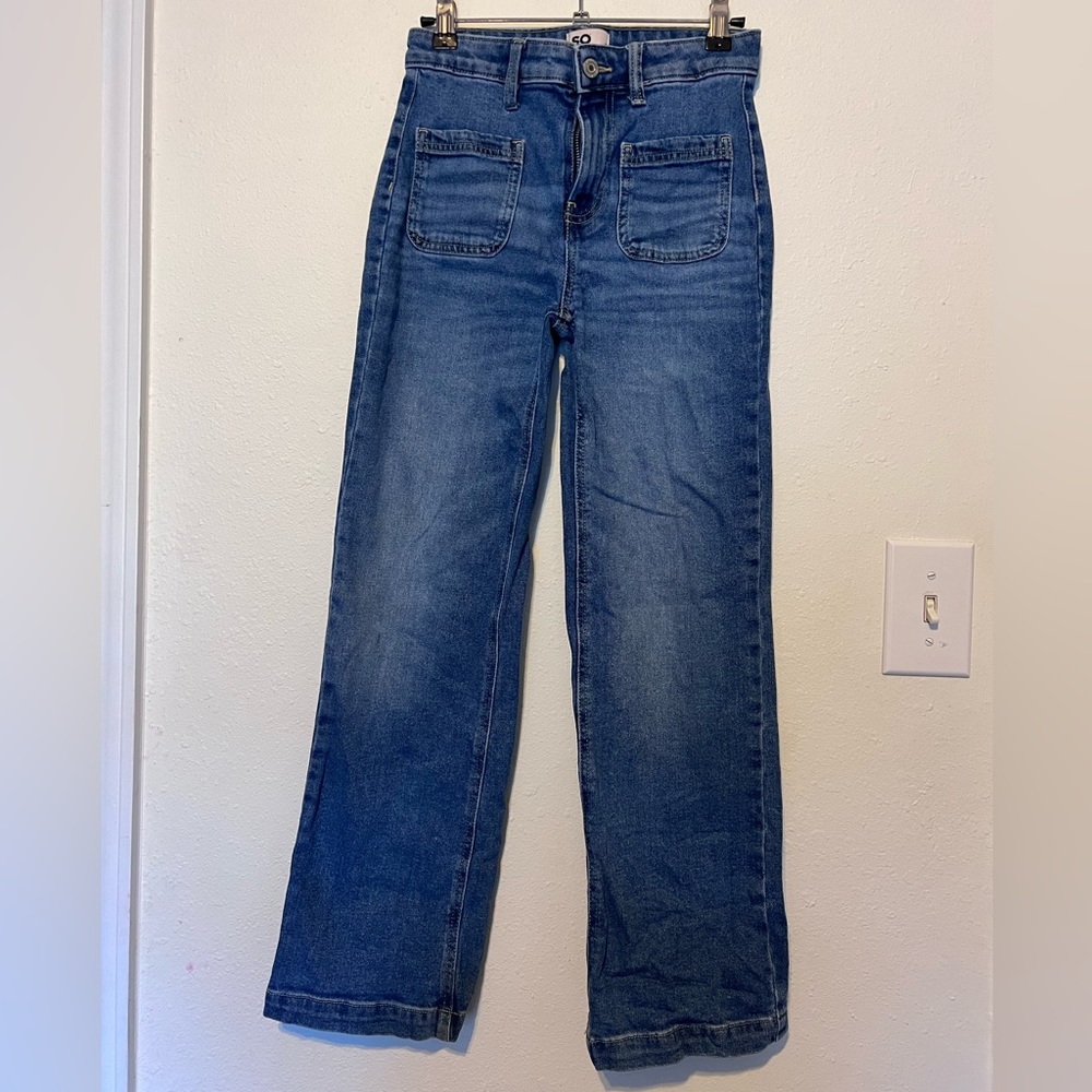 Girls SO® Wide Leg Jeans in Regular